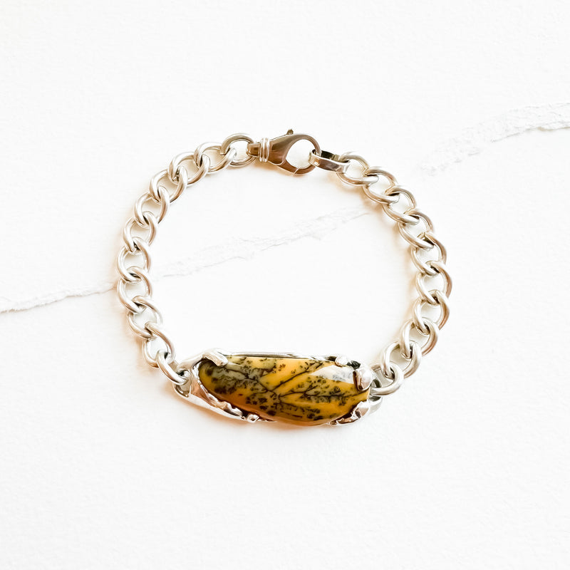 Jasper ID Bracelet in Silver