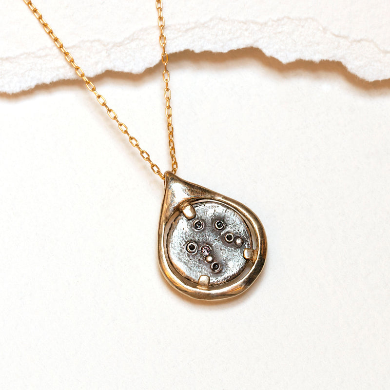 Libra Coin Tear Necklace