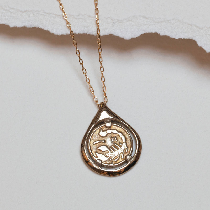 Libra Coin Tear Necklace