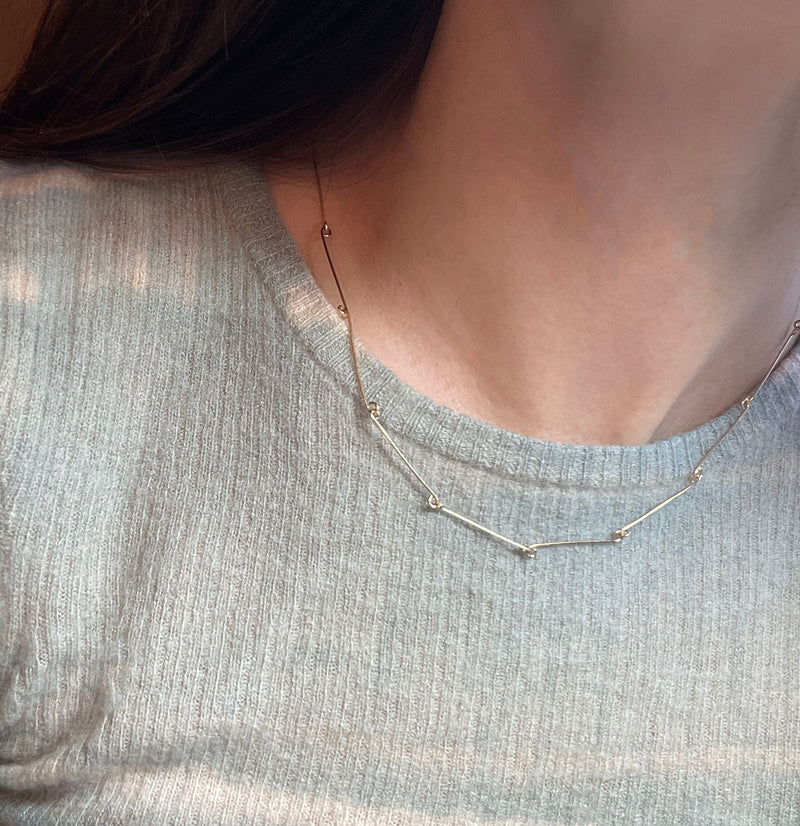 Bone chain necklace